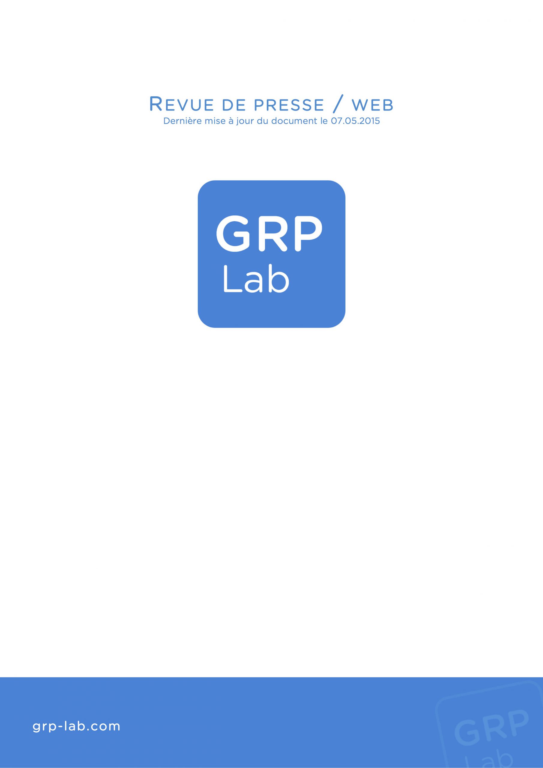 GRP Lab Presse